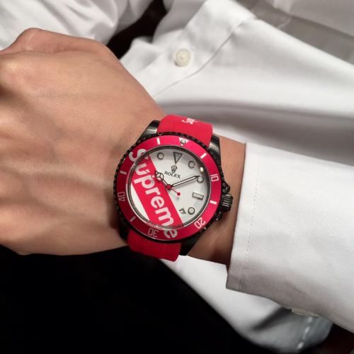 大人気！ロレックス Supreme 腕時計 自動巻き通販 男女兼用 RO-WDBY500-023スーパーコピー代引き可能国内発送後払い安全必ず届く信用できるサイト