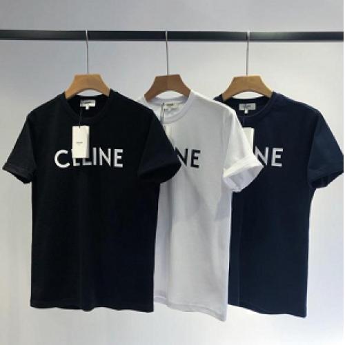 CELINE激安 セリーヌ クルーネック Tシャツ 2021年シンプルなスタイリッシュ半袖